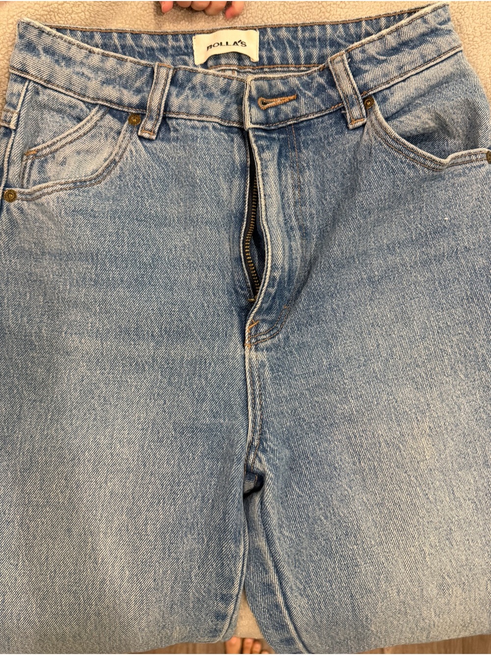 ROLLA'S Light Blue Vintage-Style High Waist Jeans